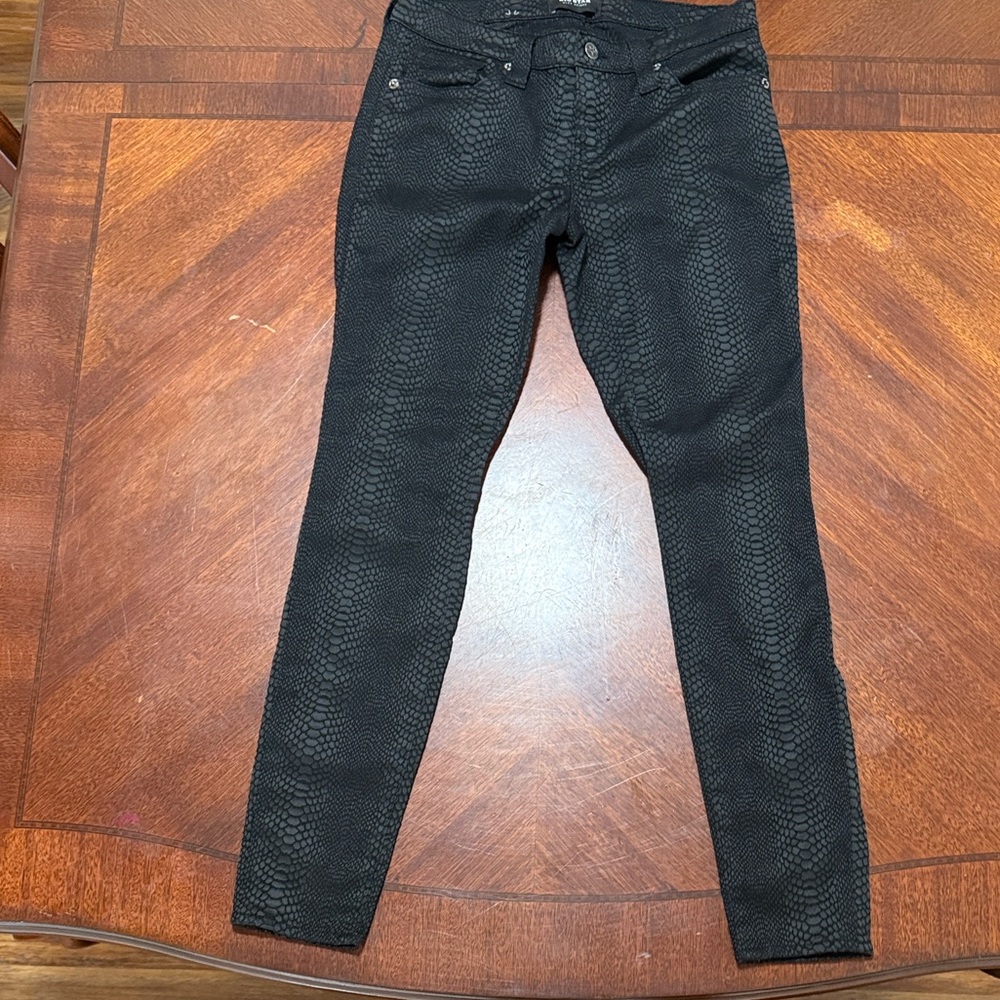 Big Star Black Patterned Skinny Pants